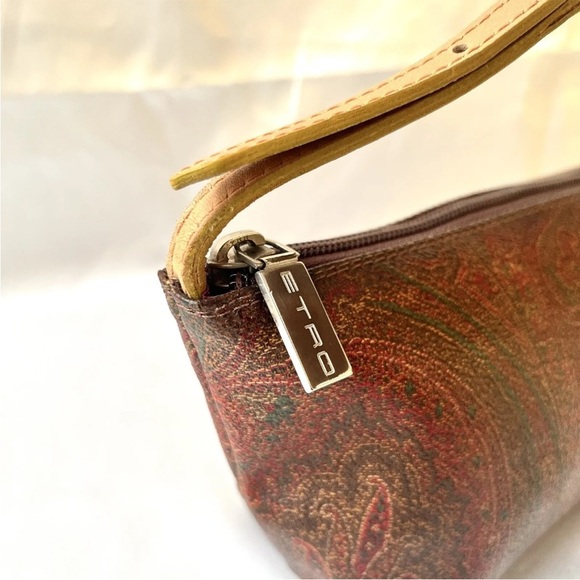 EUC ETRO mini handbag Purse Paisley shoulder bag - Picture 6 of 16